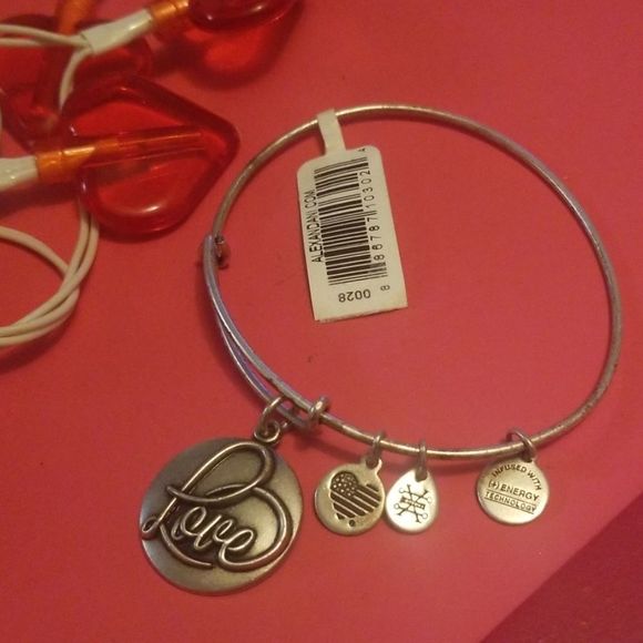 🖤Alex & Ani RARE Love III, EWB, RS Expandable Bangle Bracelet NWT - Picture 1 of 4